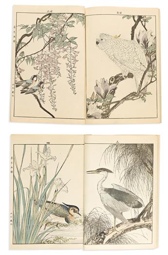 (NATURAL HISTORY.) Imao Keinen. Keinen Kacho Gafu (Birds and Flowers of the Four Seasons).